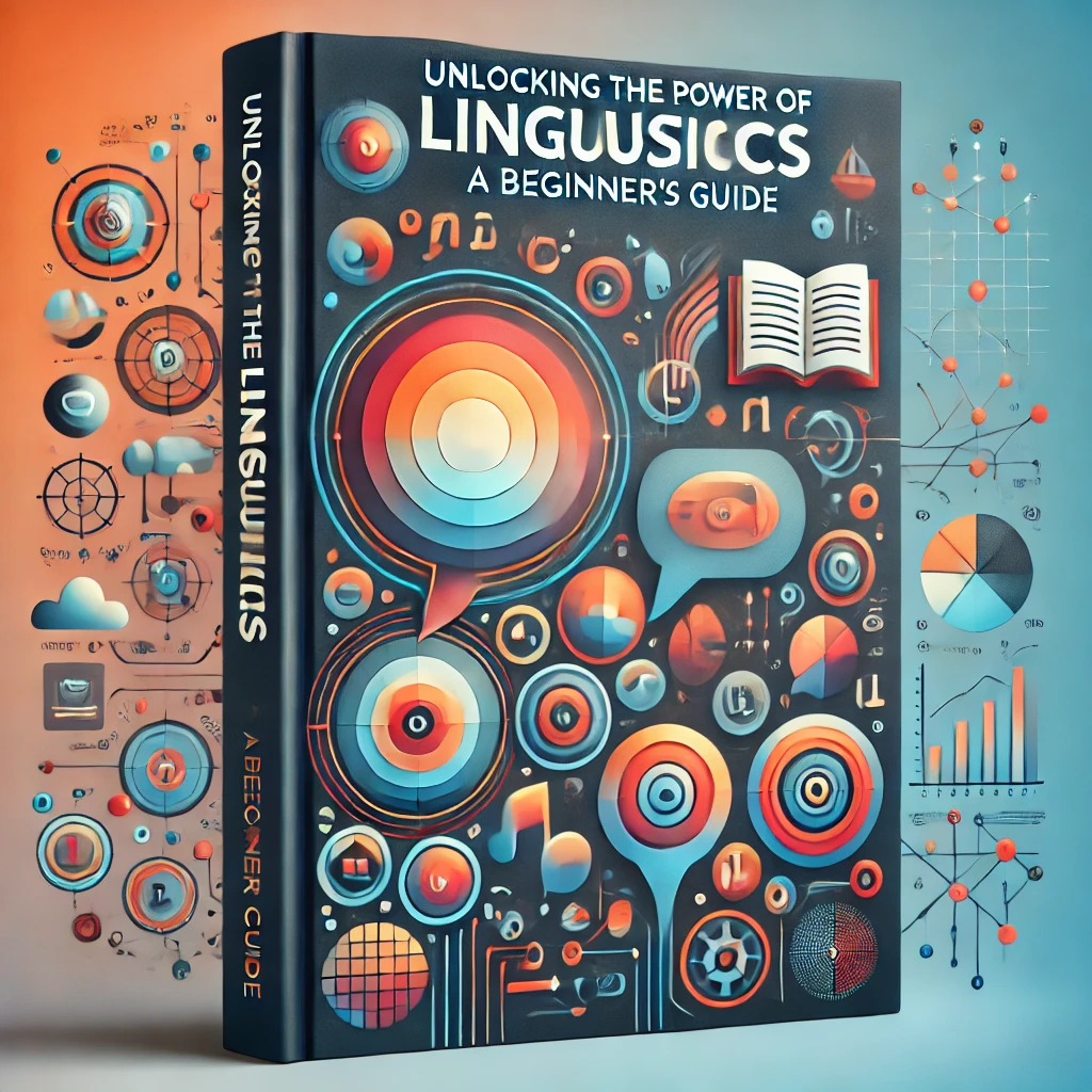 Unlocking the Power of Linguistics_ A Beginner’s Guide.' The design includes a vibrant